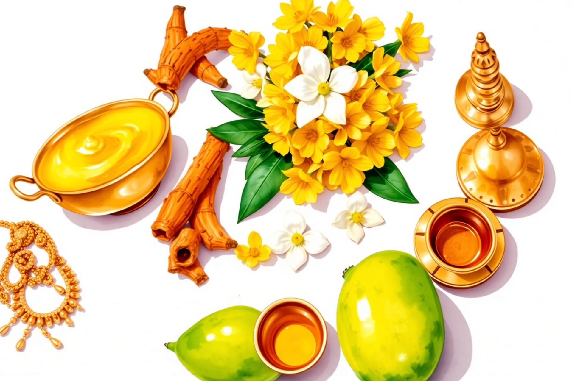 Turmeric · Jasmine · Brass